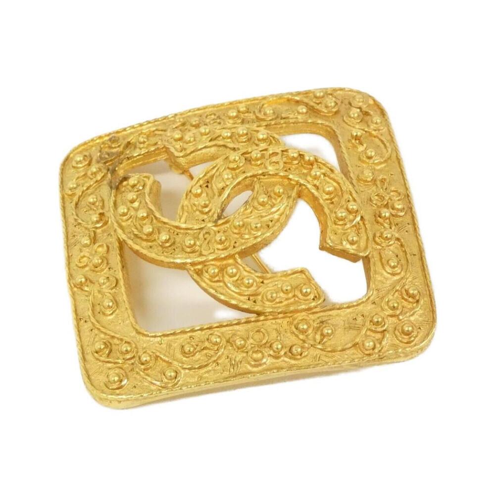 CHANEL Authentic Gold Brooch